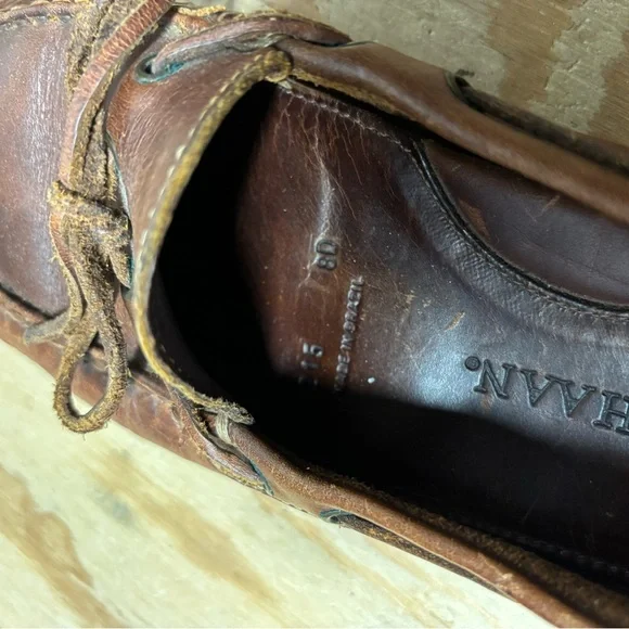 Cole Haan Gunnison Driving Shoes Men's 8D Brown Leather Moccasin Loafers - Picture 10 of 11